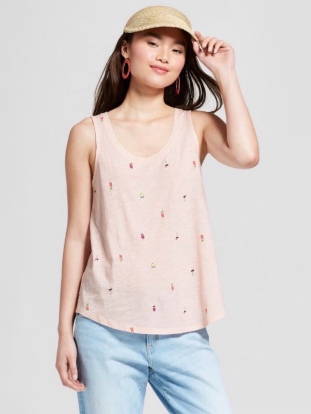 A New Day Cocktail Blush Pink Tank Top